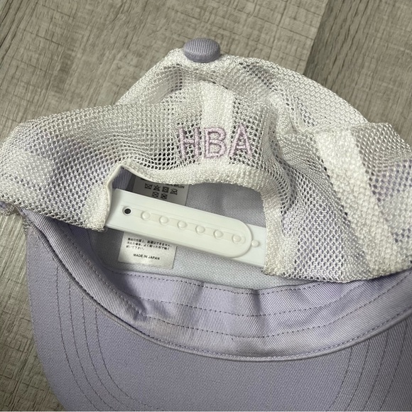 HOOD BY AIR BULLSEYE CAP Purple and White Trucker Hat - Picture 3 of 9